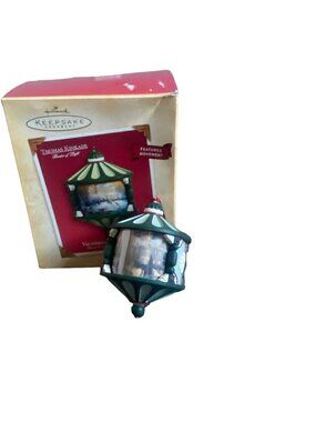 Hallmark Keepsake Ornament 2004 Thomas Kinkade Victorian Christmas Ornament-GUC